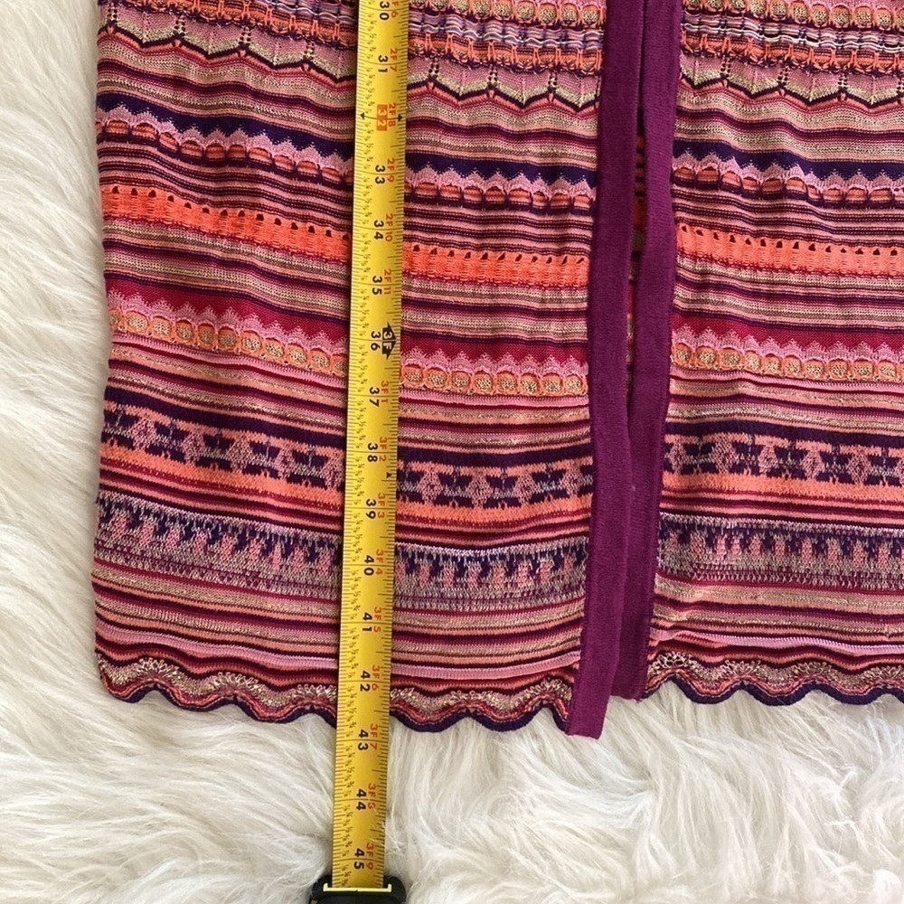 Chico’s stylish zig-zag Carly duster size 2 - Picture 5 of 8